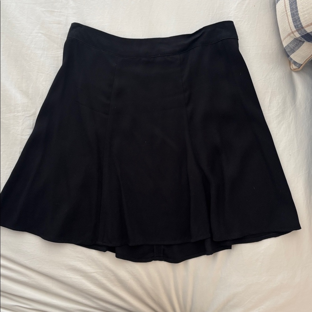 Reformation Black Flounce Skirt